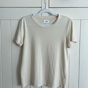 MATE the Label, classic tee, medium, in bone / cream color